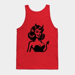 Retro Devil Girl Tank Top